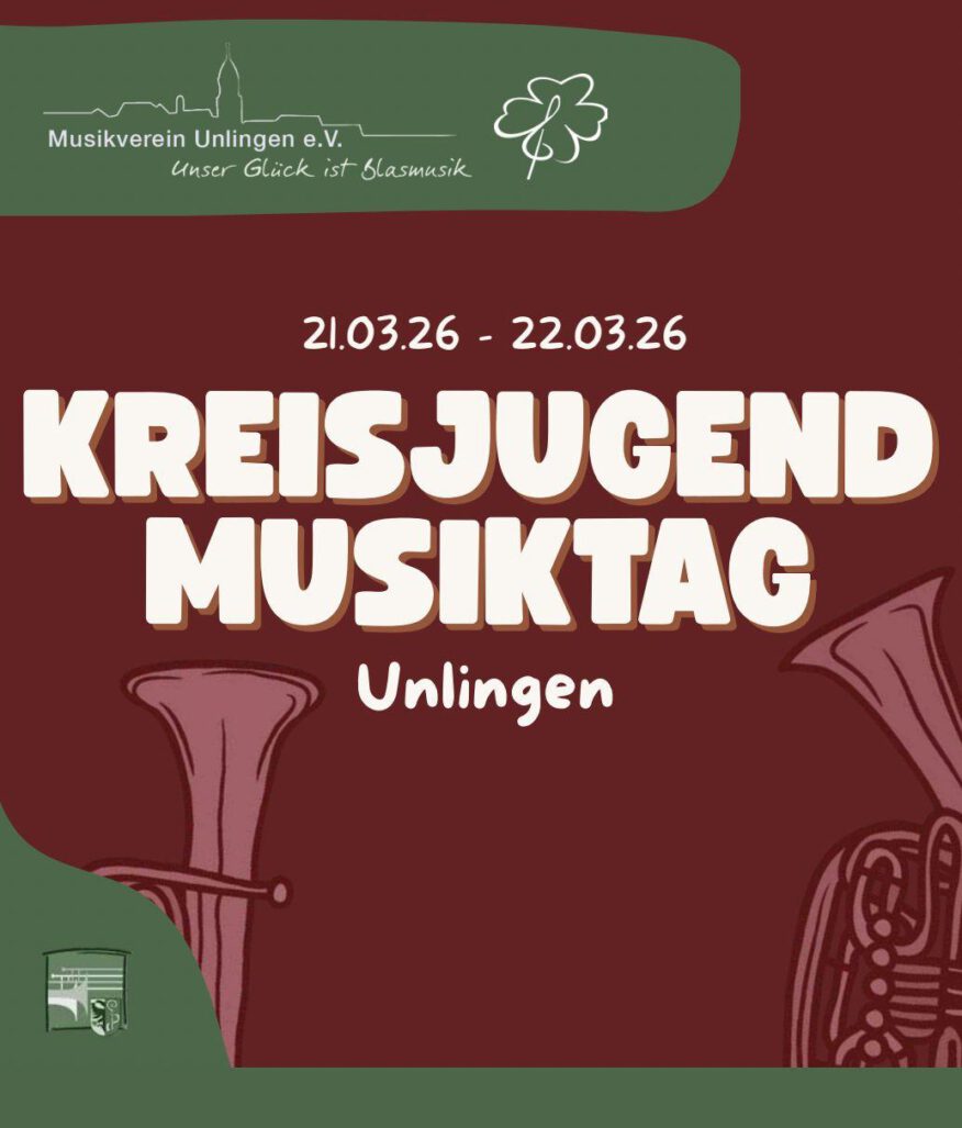 Kreisjugendmusiktag in Unlingen am 21. und 22.03.2026