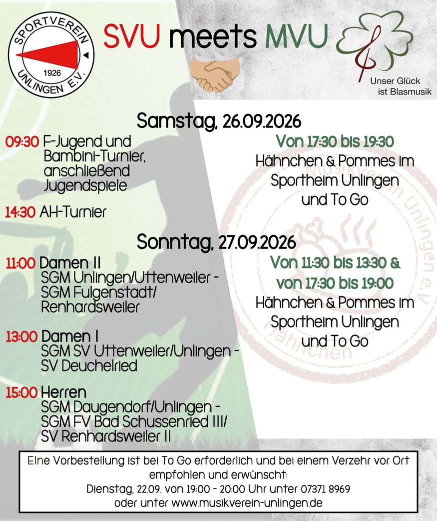 Hähnchensonntag im Sportheim Unlingen